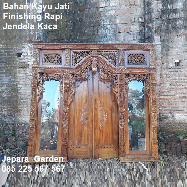 Pintu-Gebyok-Jendela-Kaca-Kayu-Jati-Ukir-Jepara
